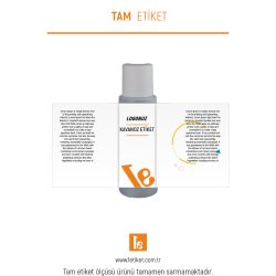 50ml Kozmetik Şişesi Etiketi