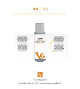 50ml Kozmetik Şişesi Etiketi