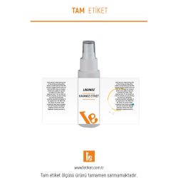 50ml Kozmetik Şişesi Etiketi