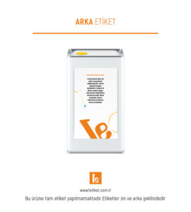 5LT Yağ Teneke Etiketi