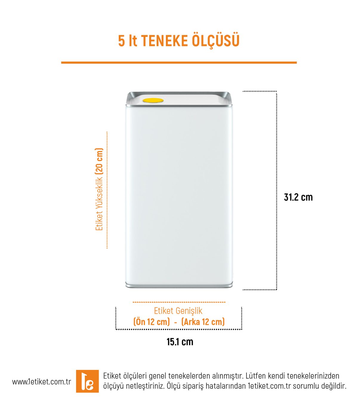 5LT Yağ Teneke Etiketi