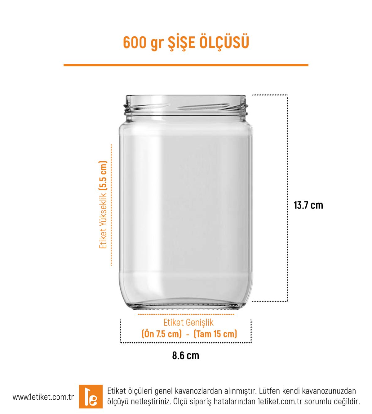 600Gr Standart Kavanoz Etiketi