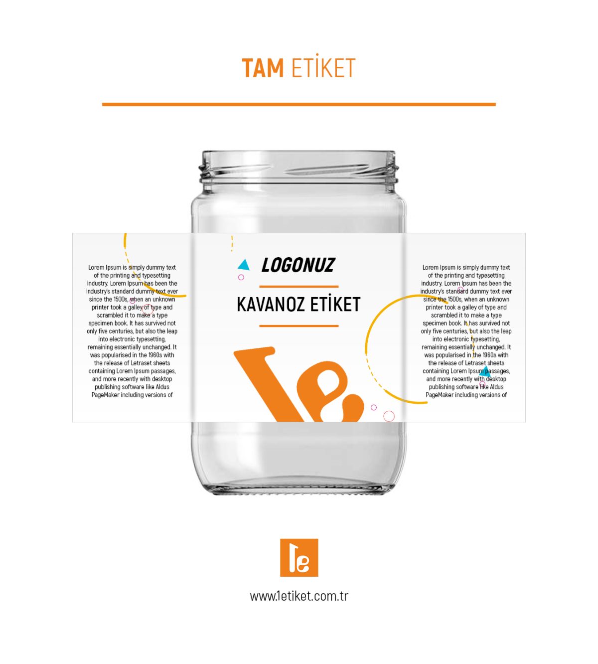 600Gr Standart Kavanoz Etiketi