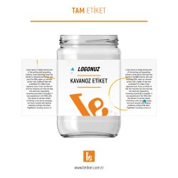 600Gr Standart Kavanoz Etiketi