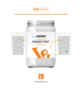 600Gr Standart Kavanoz Etiketi