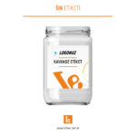 600Gr Standart Kavanoz Etiketi