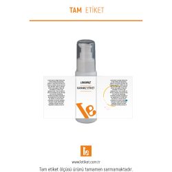 60ml Kozmetik Şişesi Etiketi