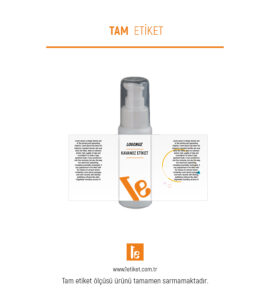 60ml Kozmetik Şişesi Etiketi