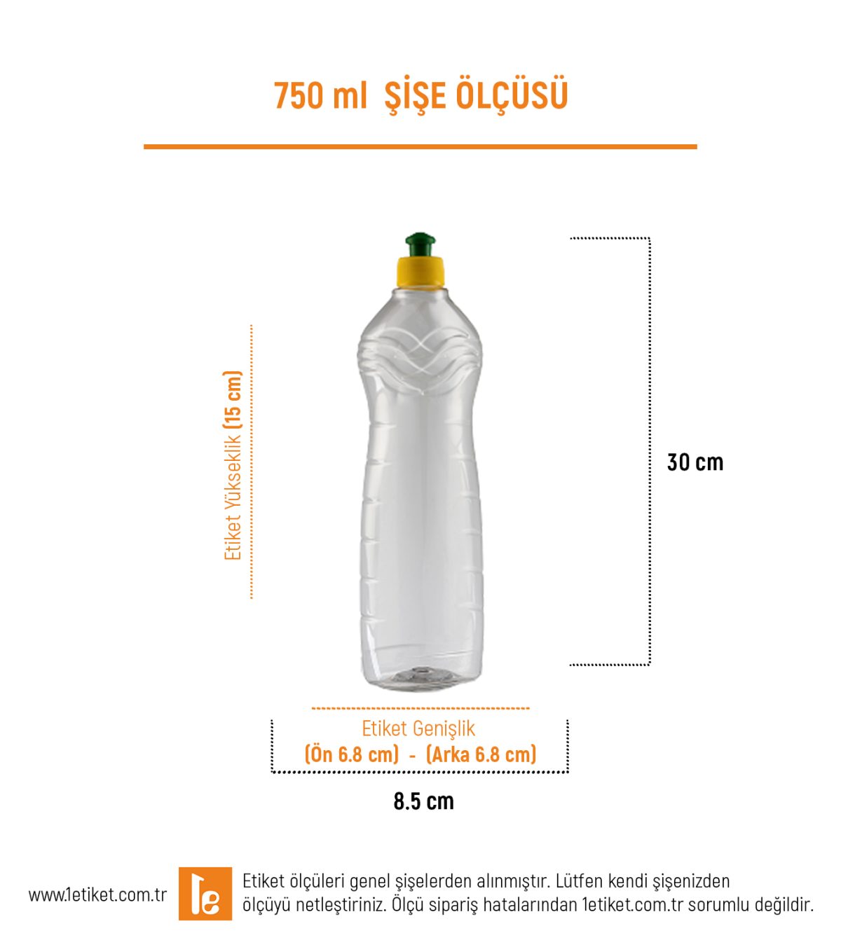 750ml Deterjan Şişesi Etiketi