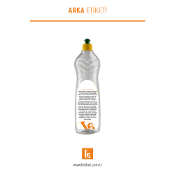 750ml Deterjan Şişesi Etiketi