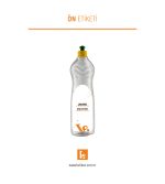 750ml Deterjan Şişesi Etiketi