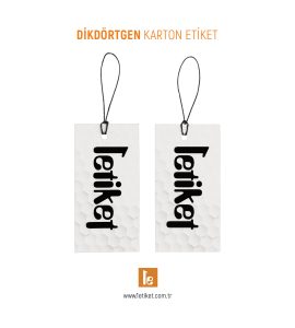 Dikdörtgen Karton Etiketi