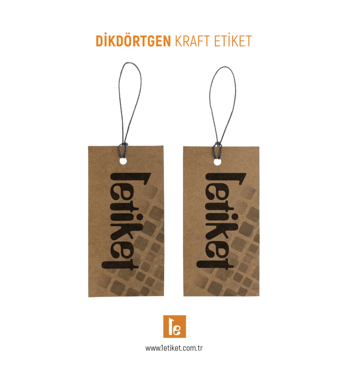 Dikdörtgen Kraft Etiketi