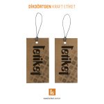 Dikdörtgen Kraft Etiketi