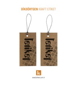 Dikdörtgen Kraft Etiketi