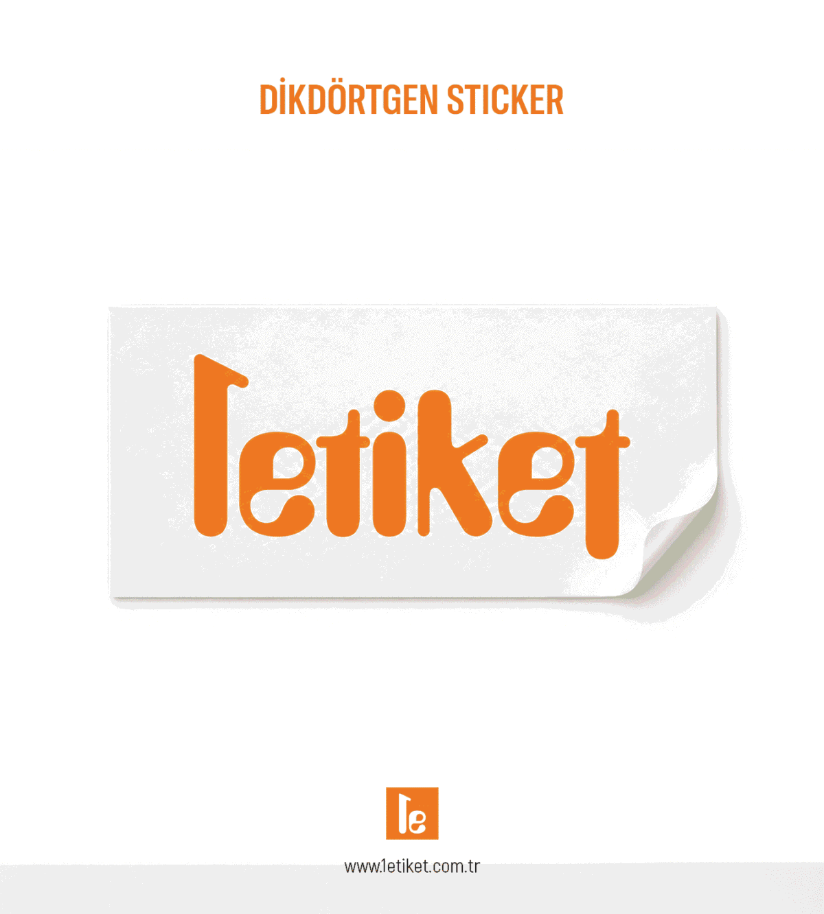 Dikdörtgen Etiket (Sticker)