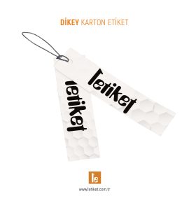 Dikey Karton Etiketi