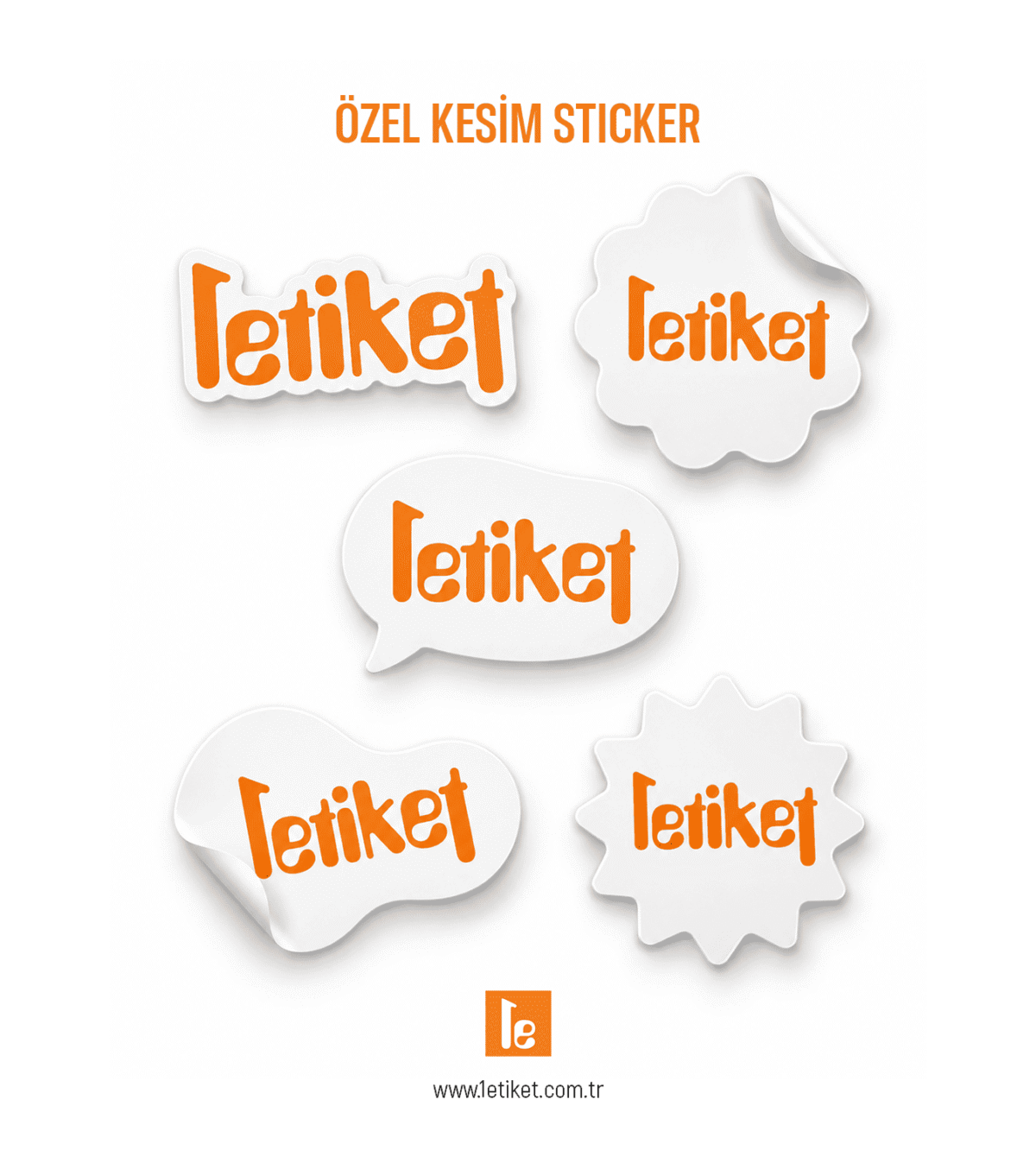 Özel Kesim Sticker - Etiket