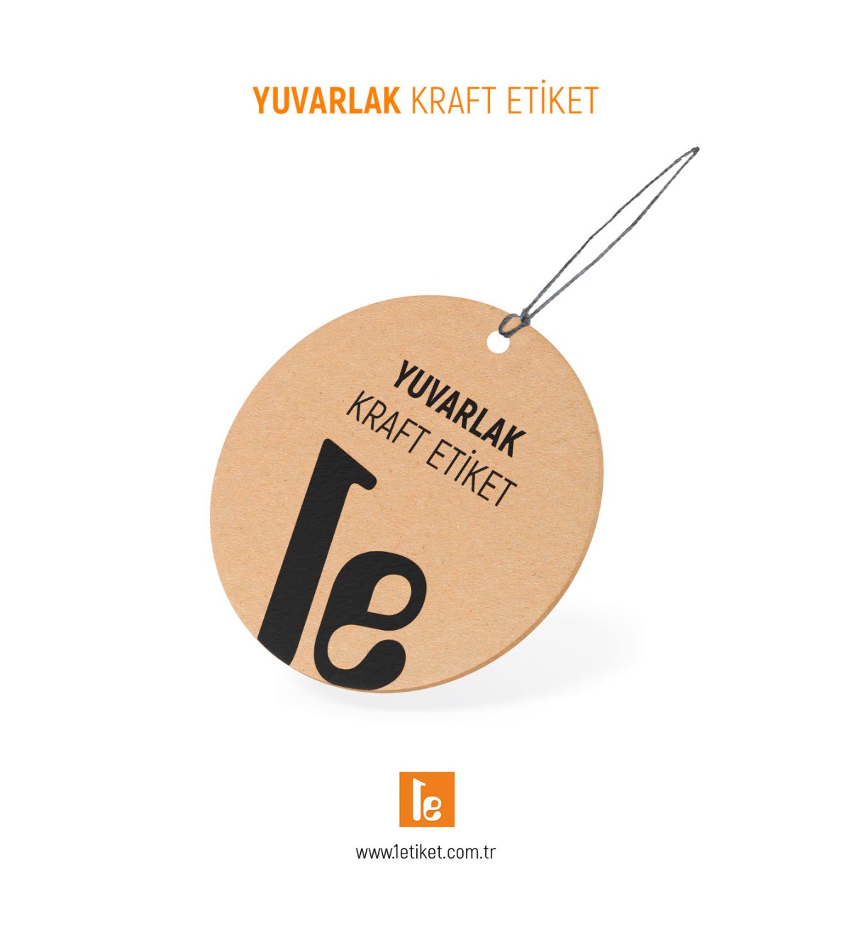 Yuvarlak Kraft Etiketi