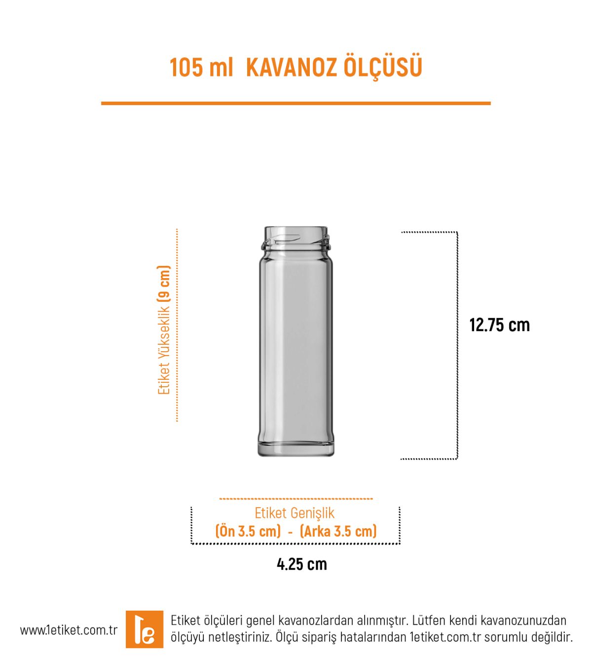 105ml Standart Kavanoz Etiketi