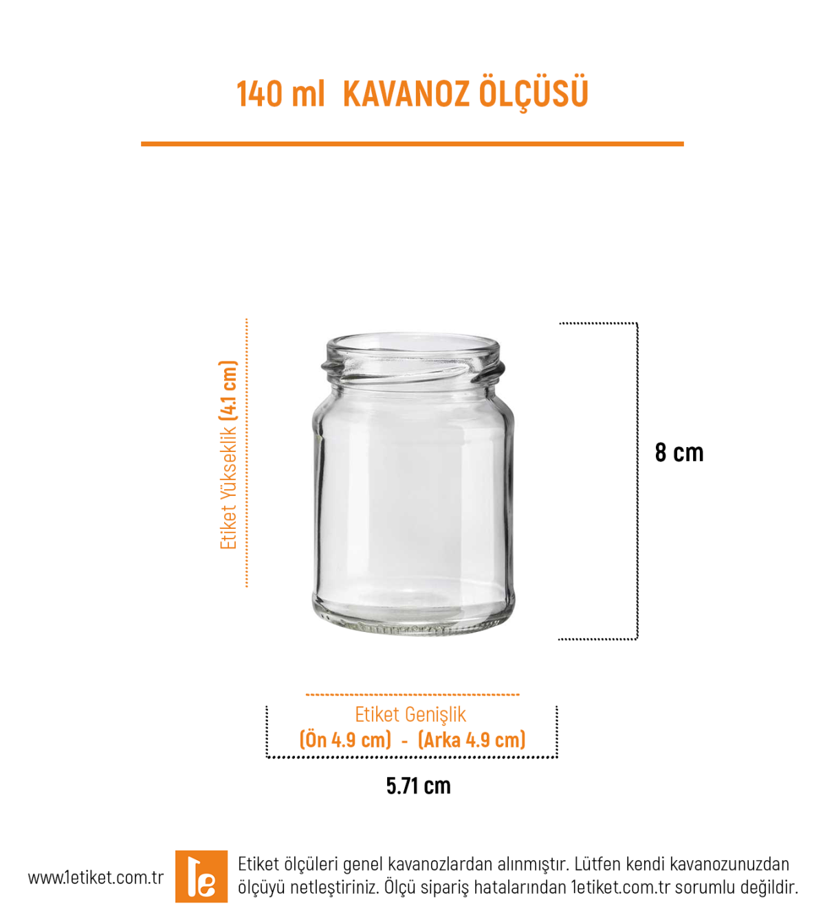 140ml Standart Kavanoz Etiketi