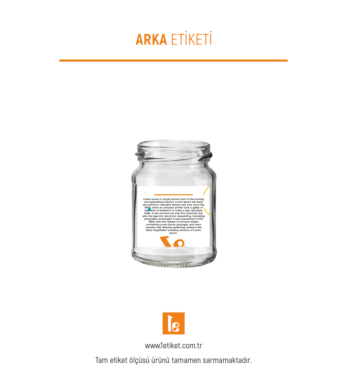 140ml Standart Kavanoz Etiketi