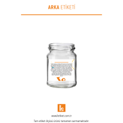 140ml Standart Kavanoz Etiketi