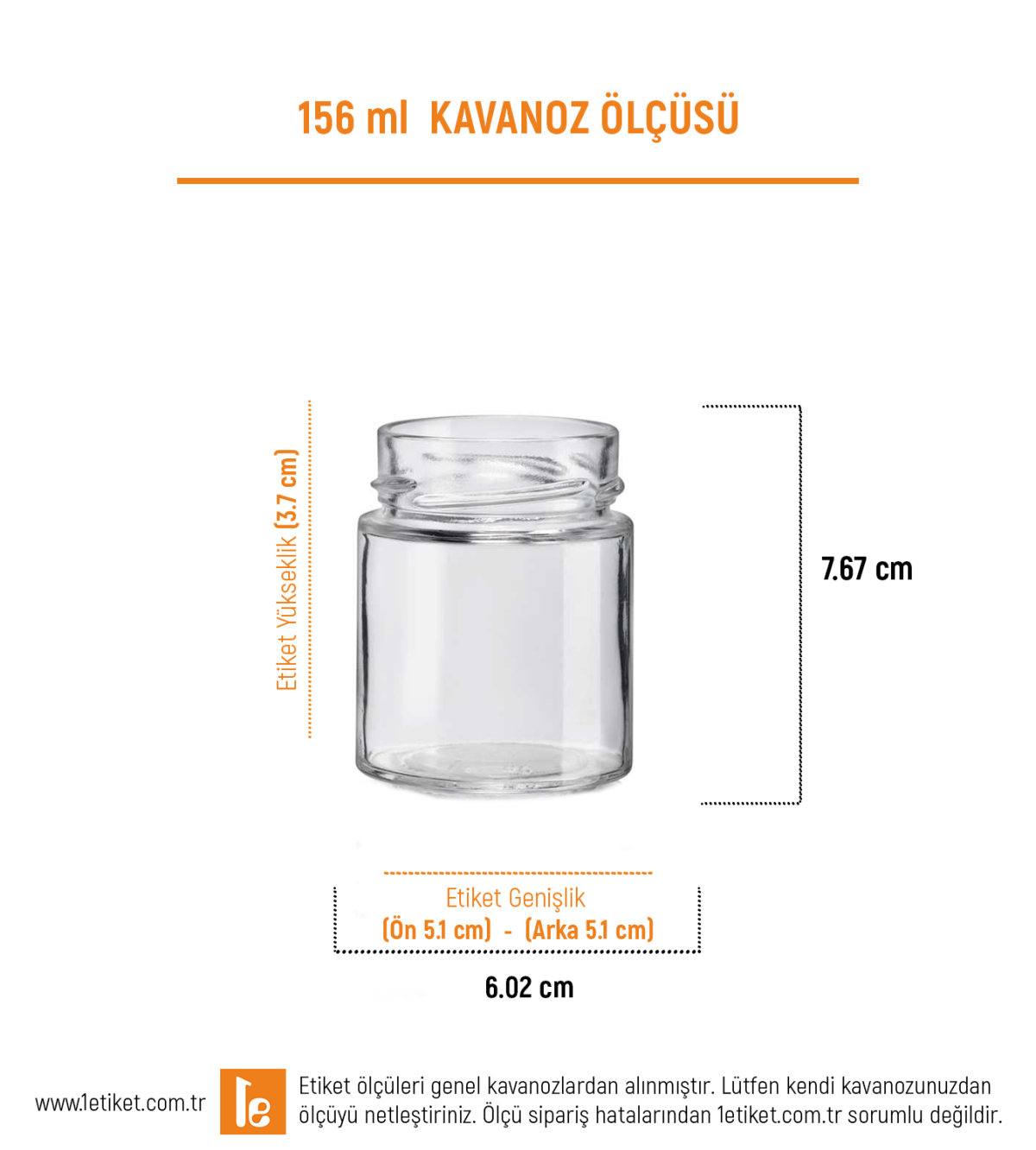 156ml Standart Kavanoz Etiketi