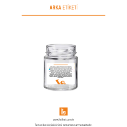 156ml Standart Kavanoz Etiketi