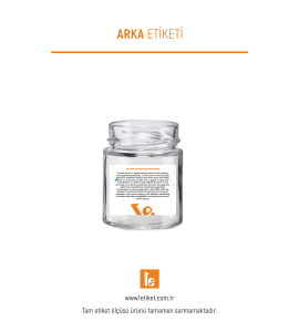 156ml Standart Kavanoz Etiketi