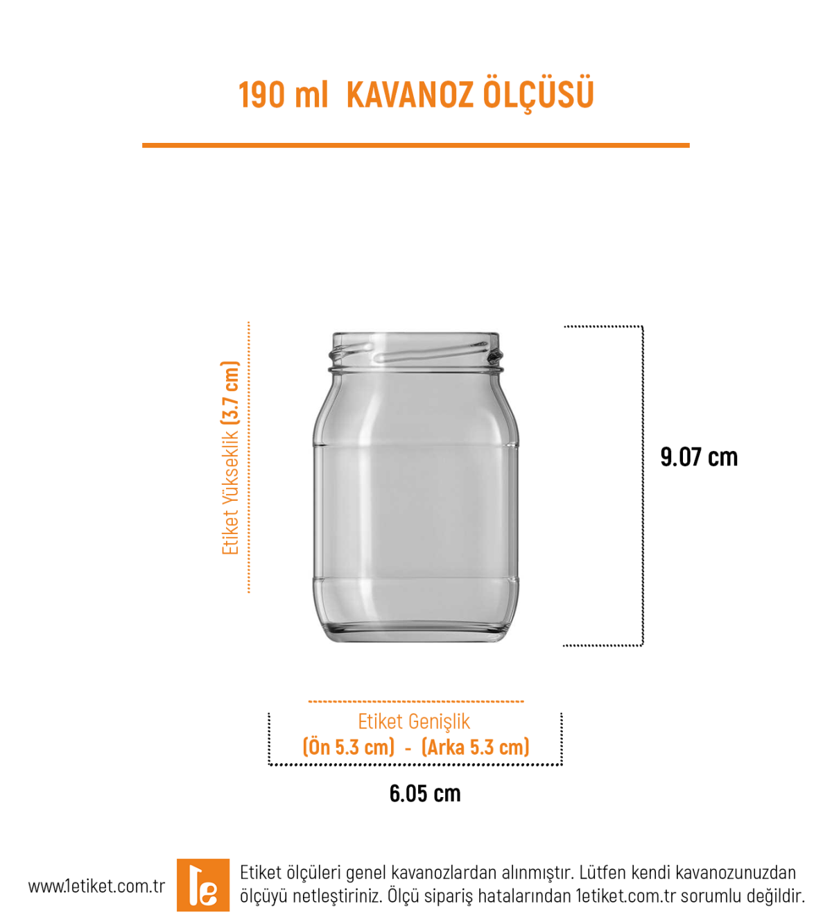 190ml Standart Kavanoz Etiketi