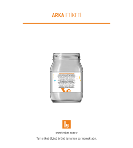 190ml Standart Kavanoz Etiketi