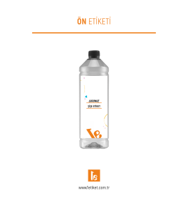 1LT Temizlik Şişesi Etiketi