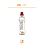 1LT Temizlik Şişesi Etiketi