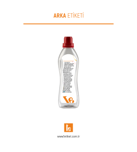 1LT Temizlik Şişesi Etiketi