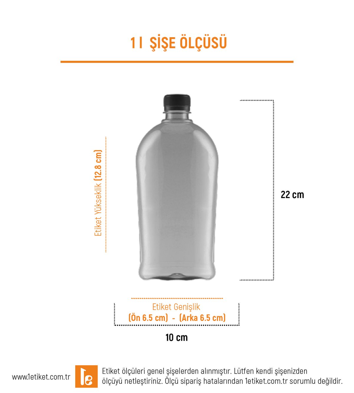 1LT Temizlik Şişesi Etiketi