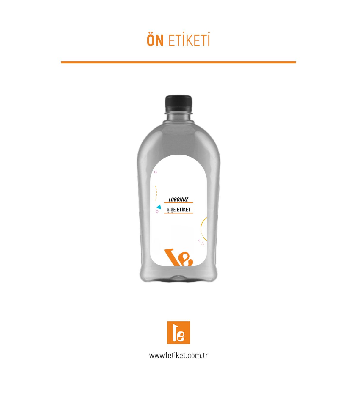 1LT Temizlik Şişesi Etiketi
