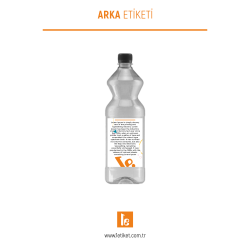 1LT Temizlik Şişesi Etiketi