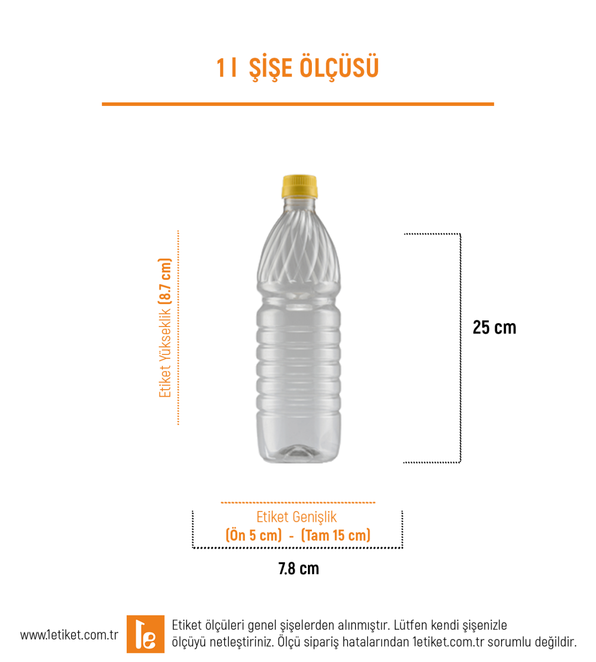 1LT Yağ Şişe Etiketi
