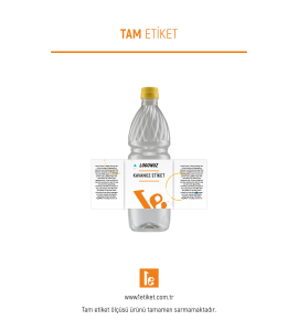 1LT Yağ Şişe Etiketi