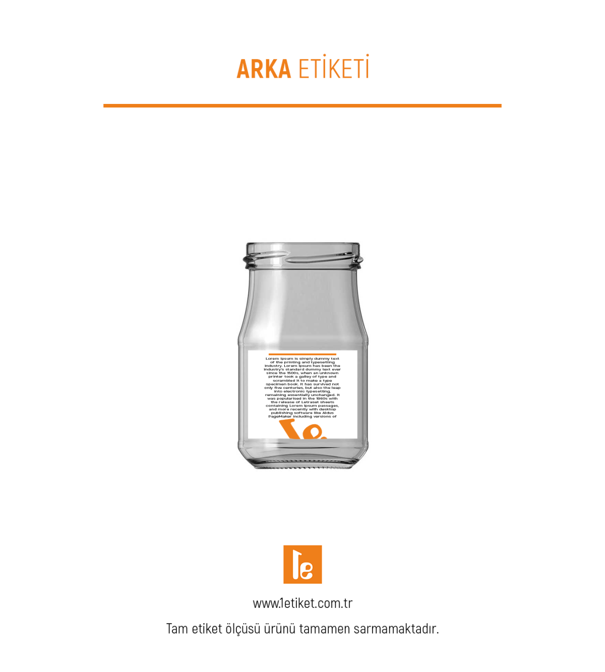 212ml Standart Kavanoz Etiketi