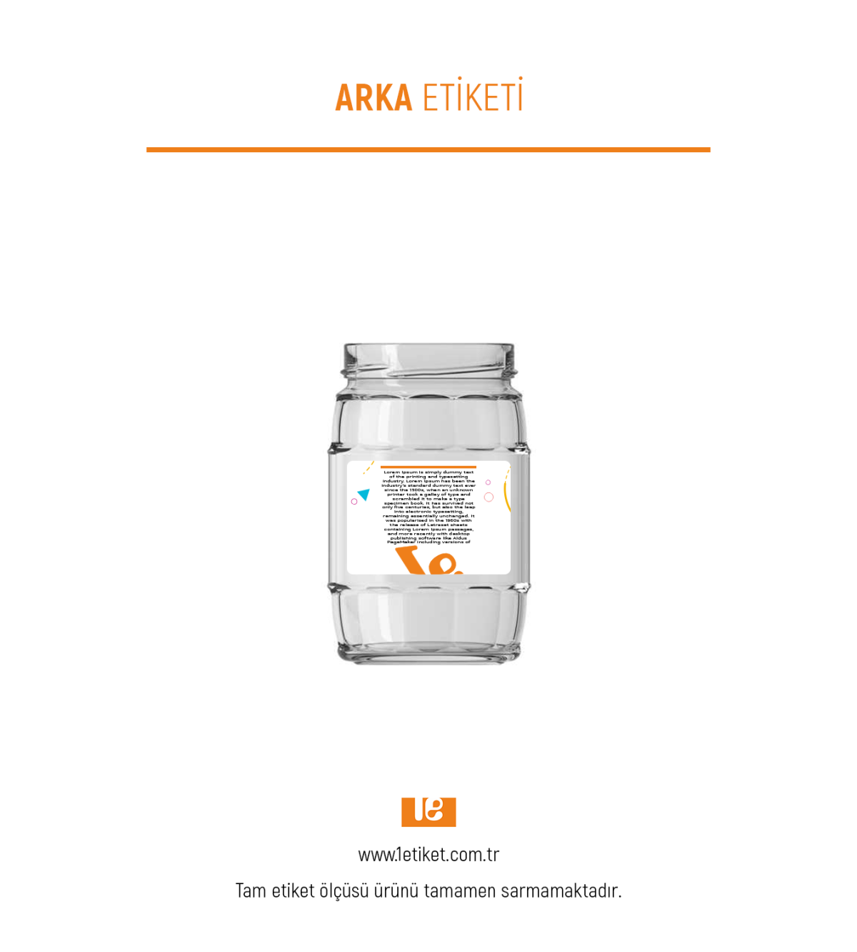 370ml Standart Kavanoz Etiketi