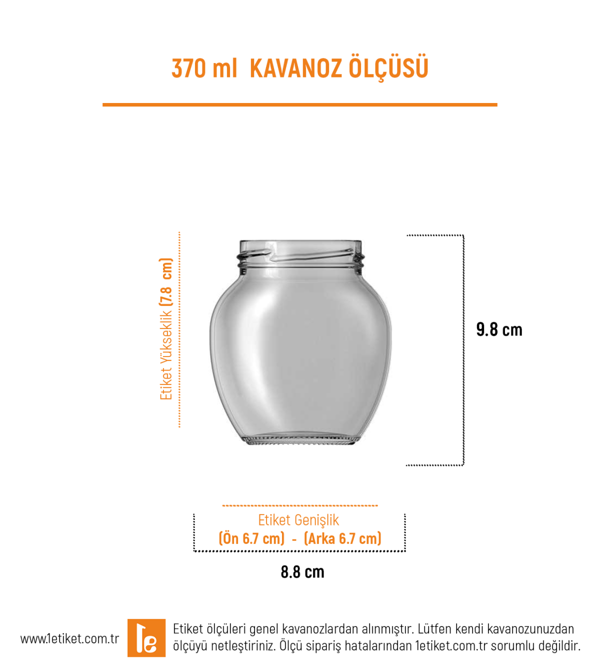 370ml Standart Kavanoz Etiketi