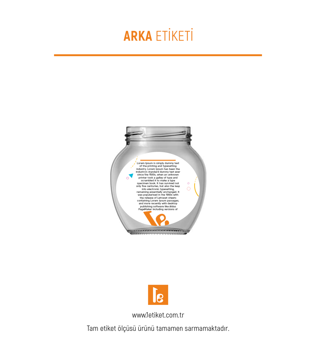 370ml Standart Kavanoz Etiketi