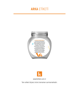 370ml Standart Kavanoz Etiketi