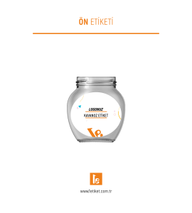 370ml Standart Kavanoz Etiketi