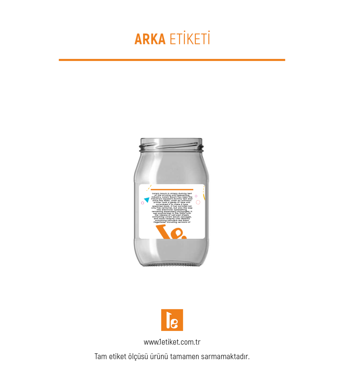 370ml Standart Kavanoz Etiketi