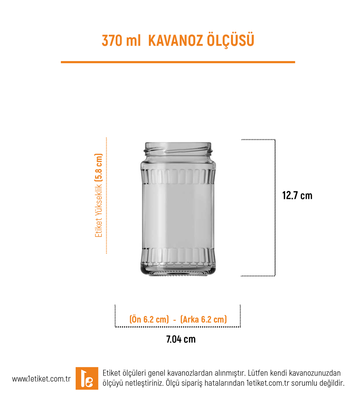 370ml Standart Kavanoz Etiketi