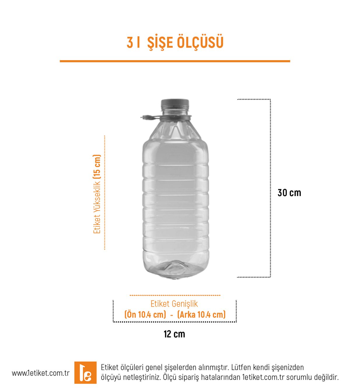 3LT Temizlik Şişesi Etiketi