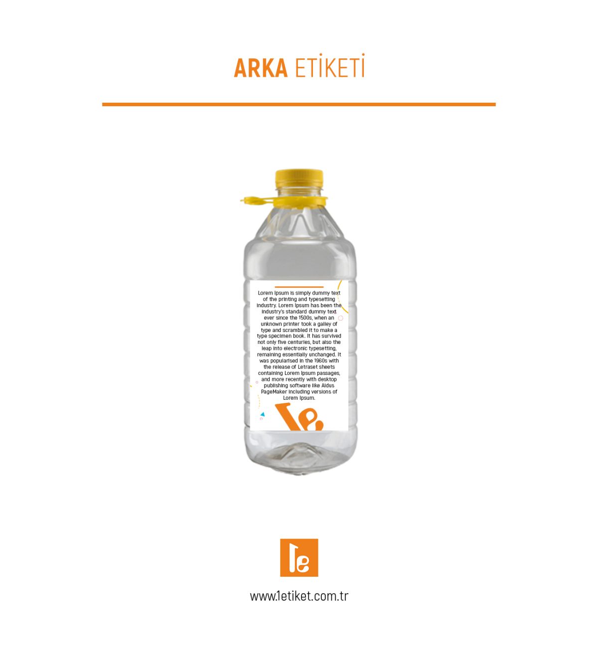 3LT Yağ Şişe Etiketi
